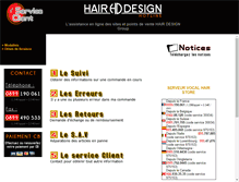 Tablet Screenshot of hairdesign-hotline.fr